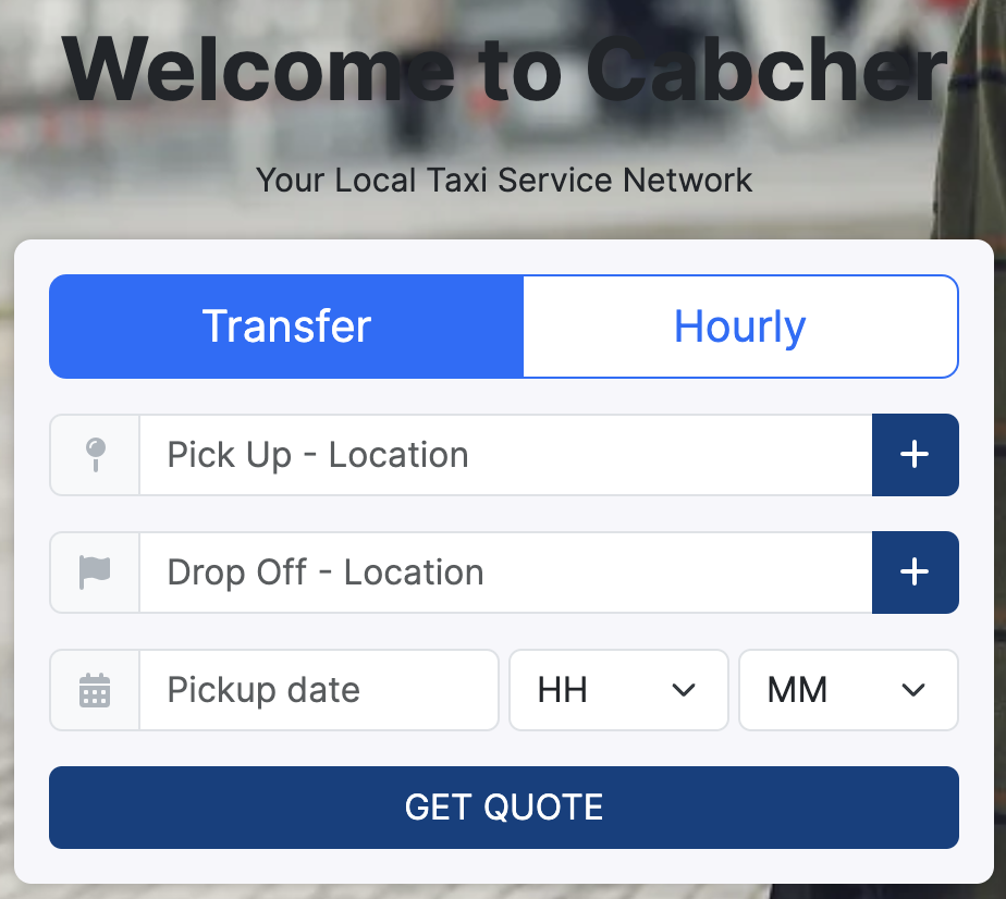 Cabcher Demo Dashboard